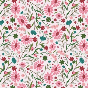  Pink floral pattern 