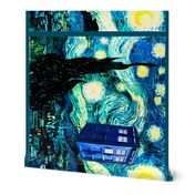 BohoBear collage with Van Gogh's Starry Night 