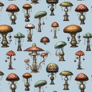 Mushrooms Blue
