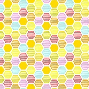 Rainbow Honeycomb - X Small Scale