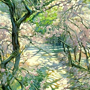 Painted Path - Pastels Abstract Wallpaper - New for 2023