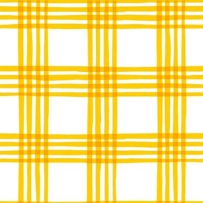 Yellow Plaid Pattern - Smaller Scale