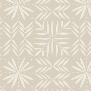 southwest geometric _ bone beige_ creamy white _ hand drawn artistic snowflake neutral