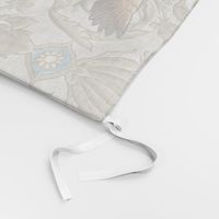 Beige Damask pattern with falcon