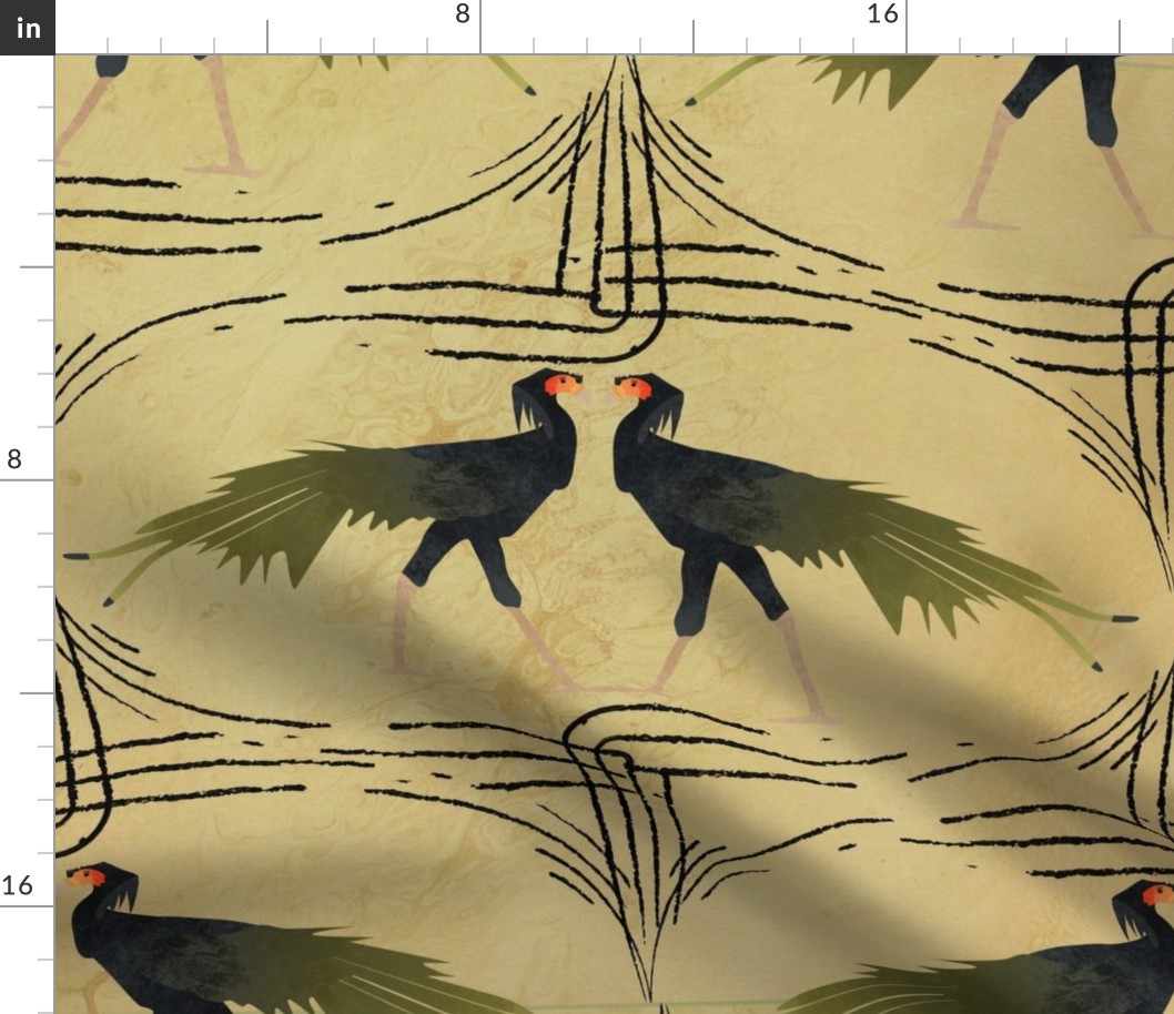Birds of Prey | Secretary Bird | Large Bird  | Medium Pattern