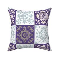White purple grey Alhambra pattern