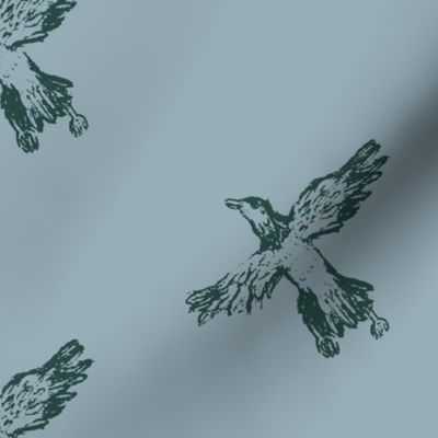 Eren's Eagle sketch  blue green bird wallpaper