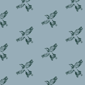 Eren's Eagle sketch  blue green bird wallpaper