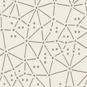 Sticks And Stones_Creamy White, Khaki Brown_Geometric 02