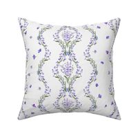 French watercolor Lavender Linen 8 inch with texture