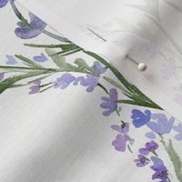 French watercolor Lavender Linen 12 inch with linen texture