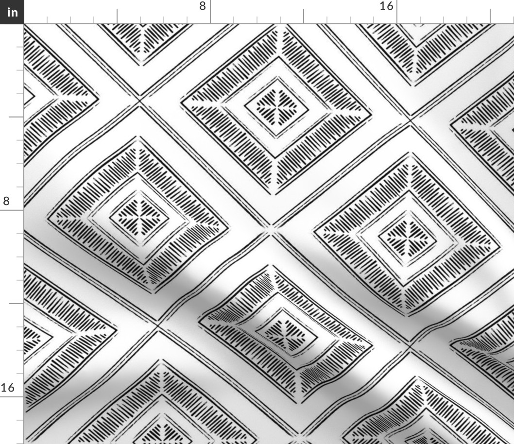 Linear Diamond Tiles -Small Scale