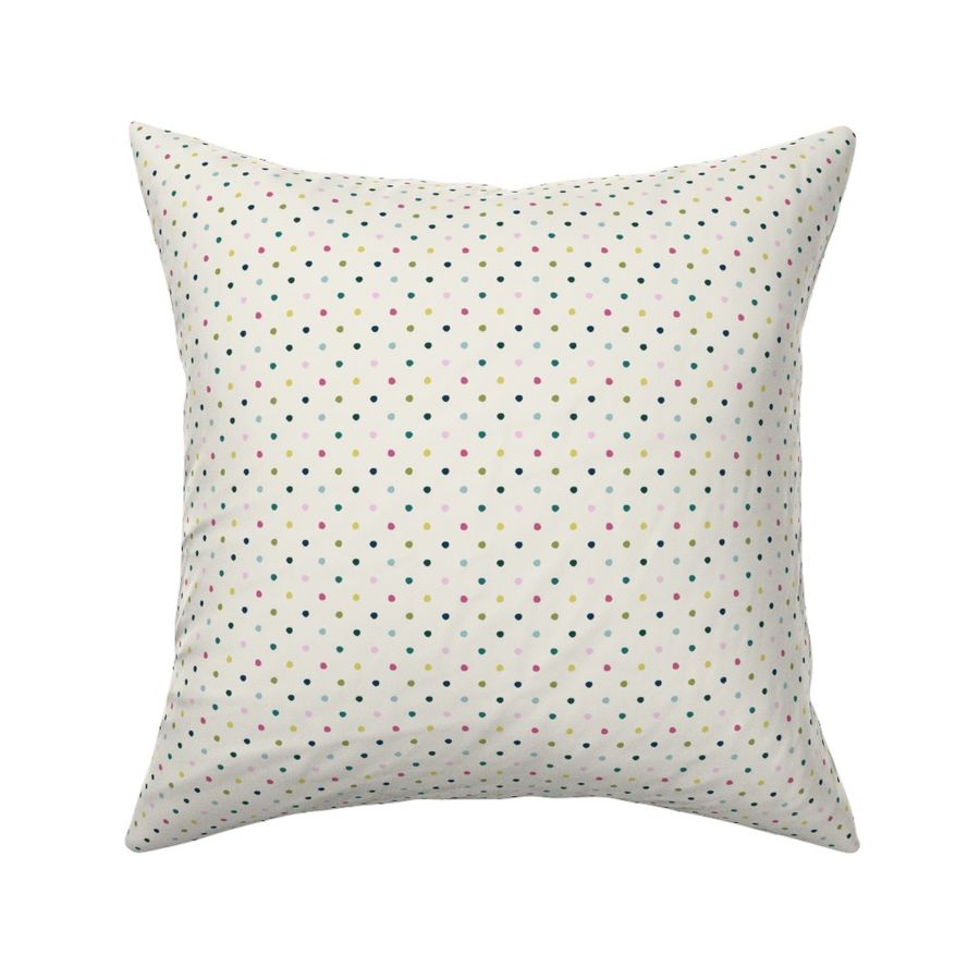 Organic Dots – Coconut White - Multicolored - Small