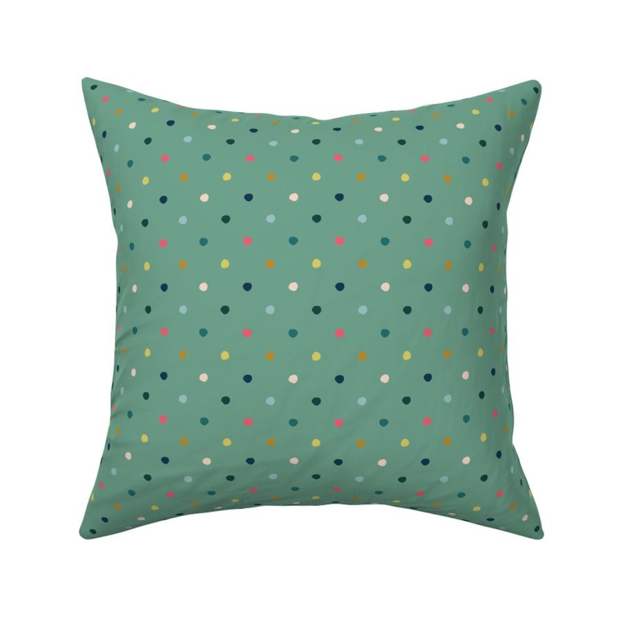 Organic Dots – Mint - Multicolored