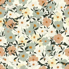 Wild Flowers Ivory