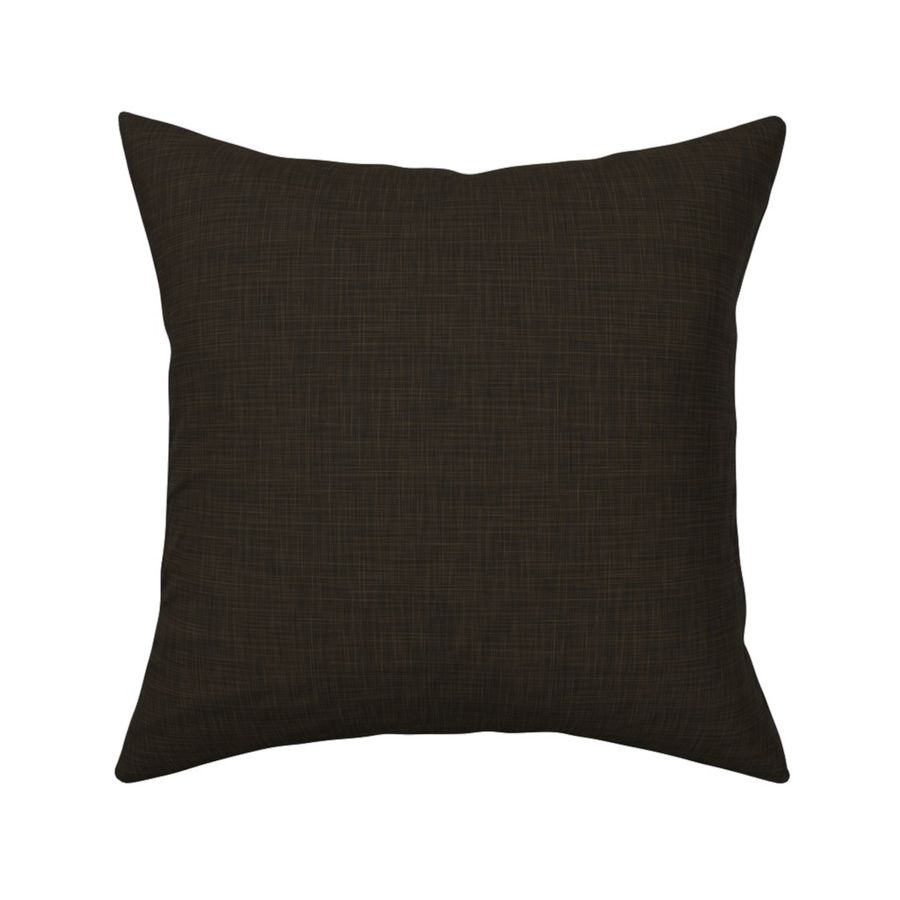 Double Linen - Dark Brown - Linen Texture - (Little Owl)