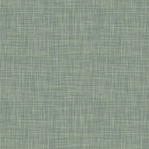  Double Linen - Verdigris - Linen Texture - (Little Owl)