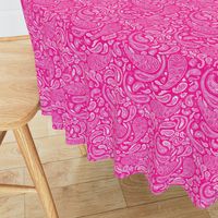 Hot Pink Barbiecore Paisley, Small