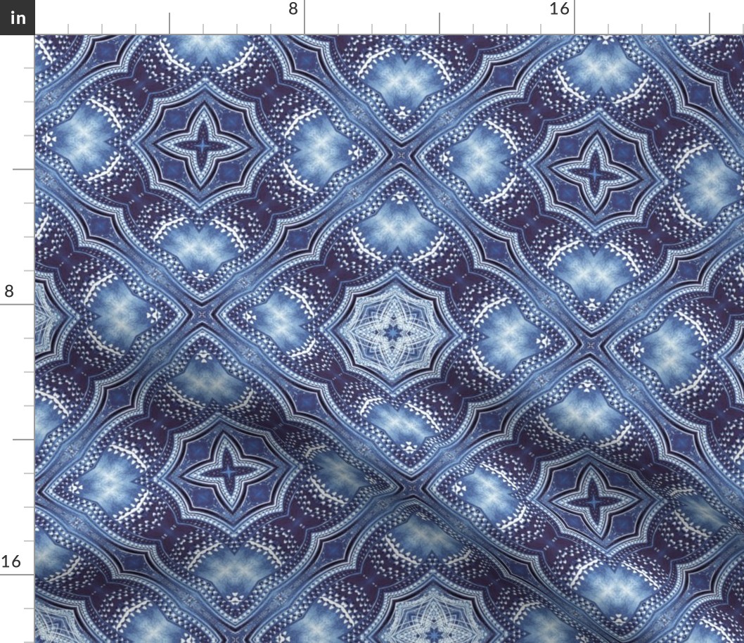 Riveted Tile Pattern in Blue