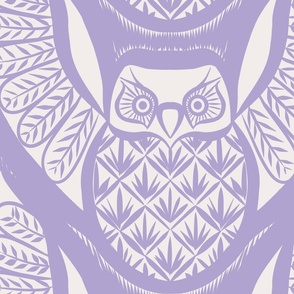 Northern Pygmy Owl Lavender Jumbo Scale
