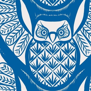 Northern Pygmy Owl Blue Jumbo Scale
