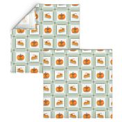 Pumpkin “Pi” Squares on White