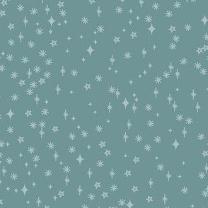 stars and sparks teal