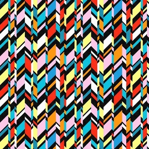 Modern Stripes - Vibrant Shades / Medium