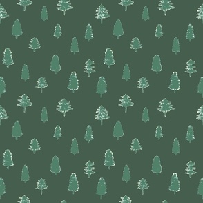 Coniferous Trees in Green  (small)