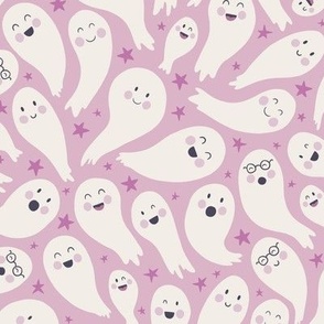 funny ghosts pink