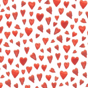 watercolour hearts