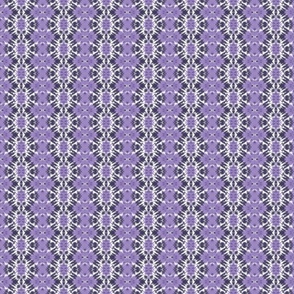 Purple and Black  Ikat / Tie dye Pattern / Extra Small scale 