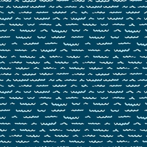 Wavy Lines in Shades of Blue (medium)