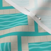 Swimming Pool Herringbone Pattern - Medium Scale