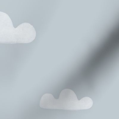 Clouds on grey blue upward - Pantone color 2024 - BFC9D0 L