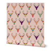 retro deer head blush