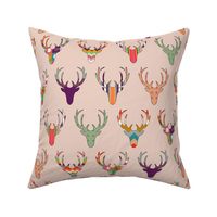 retro deer head blush