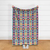Blurred Lines Native American Style Blanket Fabric Pattern