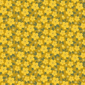 Buttercups in ochre - Small