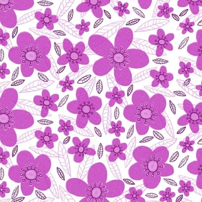 Pink Flowers Tile