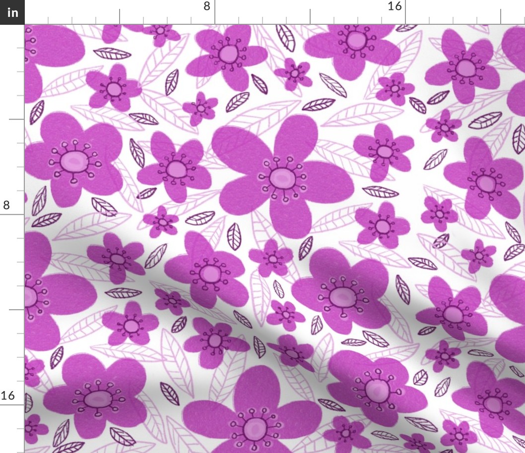 Pink Flowers Tile
