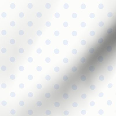 Dotty: Pastel Chambray Blue & White Polka Dot