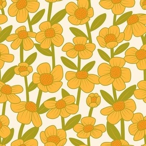 Yellow Buttercups - Large Scale 