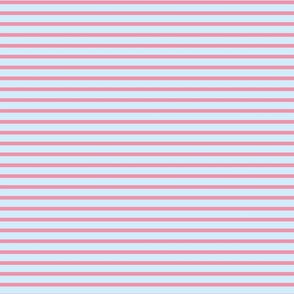 Pink Stripe on Light Blue
