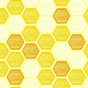 Golden Honeycomb Pattern - Smaller Scale