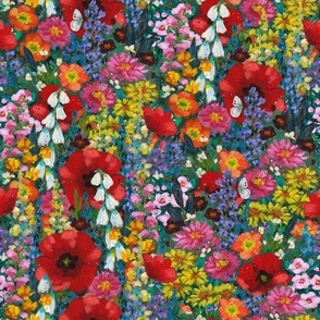 Poppy Garden Wildflowers