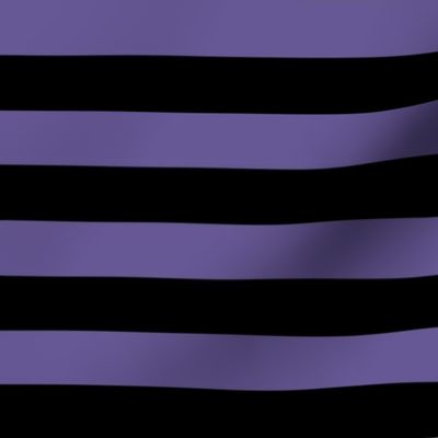 Purple Black Stripe - 1 inch