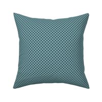 Micro Mini Scale // Garden Lattice Diamond Check on Teal Green