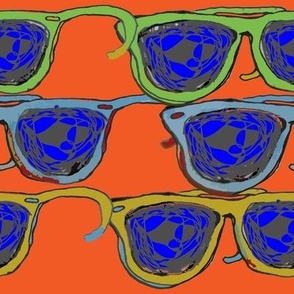 Sunglasses-Orange-Neon