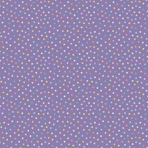 Bright Polka Dots on Dark Purple, 